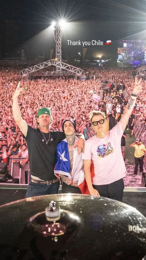 Travis Barker agradeció a Chile con fotografía en su Instagram.