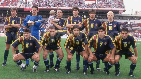 Pablo Guede (11) y Jorge Almirón (7) fueron compañeros en la primera división de Argentina.