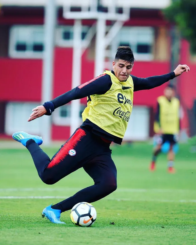 Steffan Pino en el microciclo de la selección chilena. (Foto: Comunicaciones FFCH).
