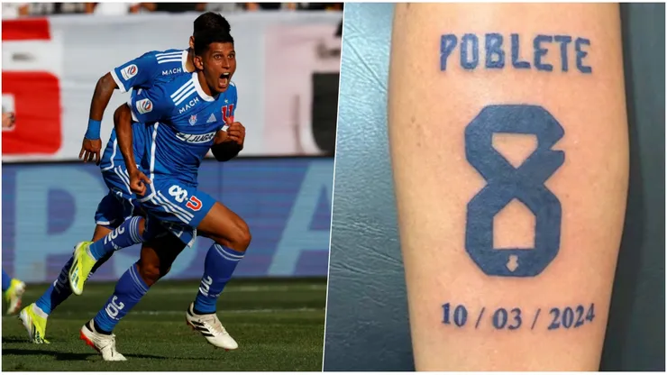 Histórico gol de Israel Poblete generó tatuaje en hincha de la U.
