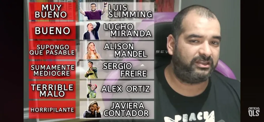 Su favorito de todo el festival fue Luis Slimming, el que dejó la vara muy alta para el Festival.