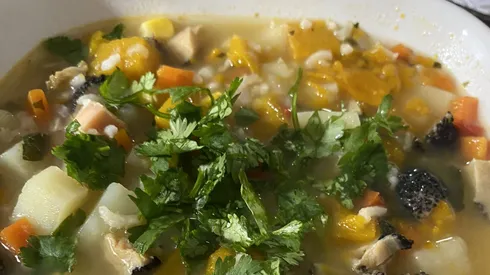 Carbonada con lapa receta sureña.