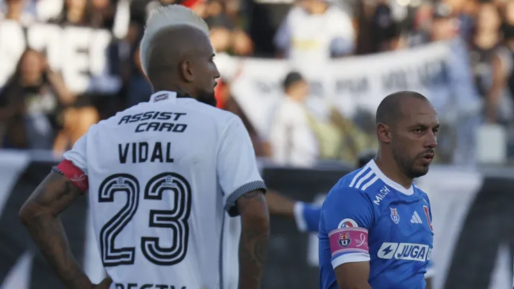 Marcelo Díaz superó a Arturo Vidal en el estadio Monumental.