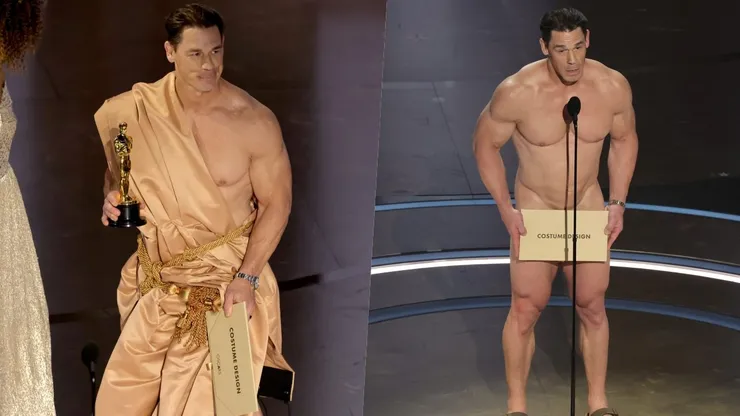 John Cena sorprende al presentarse desnudo en los Premios Oscars 2024