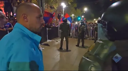 Marcelo Díaz se molestó con el trato de Carabineros a los hinchas de la U.