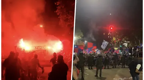 Marcelo Morales mostró imágenes de la actividad de los hinchas.
