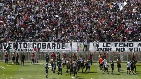 Hinchas de Colo Colo en el Arengazo.