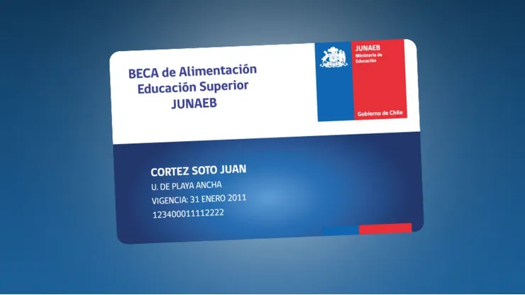 Beca de alimentación BAES Tarjeta Junaeb
