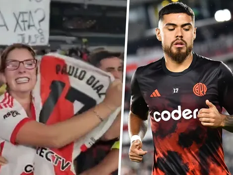 Lo elogian: Paulo Díaz cumple un sueño a una hincha de River