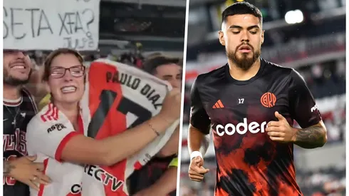 Paulo Díaz se gana el cariño de los hinchas millonarios.