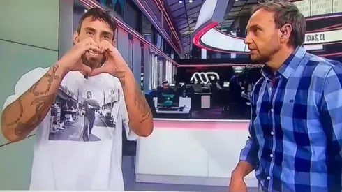 El momento en que Jorge Valdivia le deja mensaje a Maite Orsini.