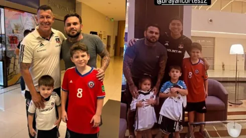 Bogado compartió con el plantel y cuerpo técnico de Colo Colo