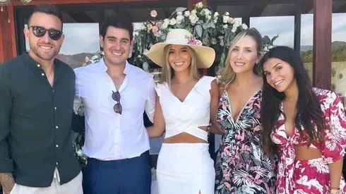 Zaldivia y su esposa fueron invitados a la celebración.