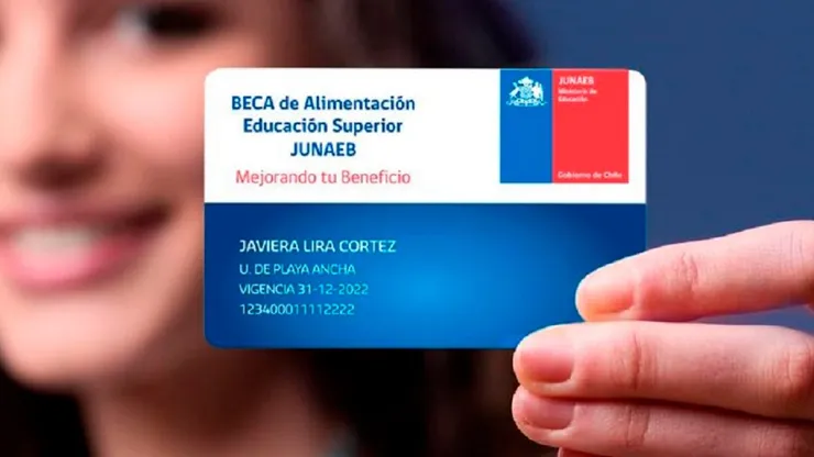 Tarjeta Junaeb Beca BAES