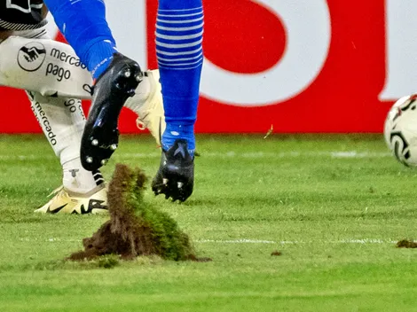 Preocupante estado de la cancha del Monumental