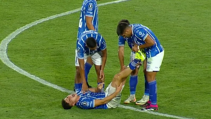 Galdames sufrió una lesión al final del partido