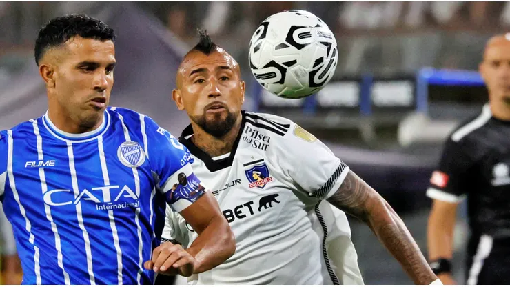 Vidal solo pudo jugar un tiempo en esta vuelta ante Godoy Cruz.