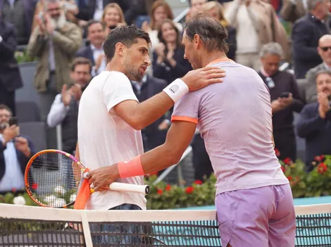 ¡Nunca visto! Cachín le pide la camiseta a Nadal en Madrid