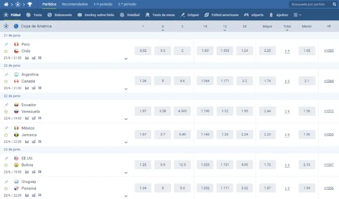 1xBet Copa América
