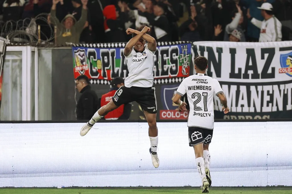 Damián Pizarro celebró como Cristiano Ronaldo. Foto: Pepe Alvujar/Photosport