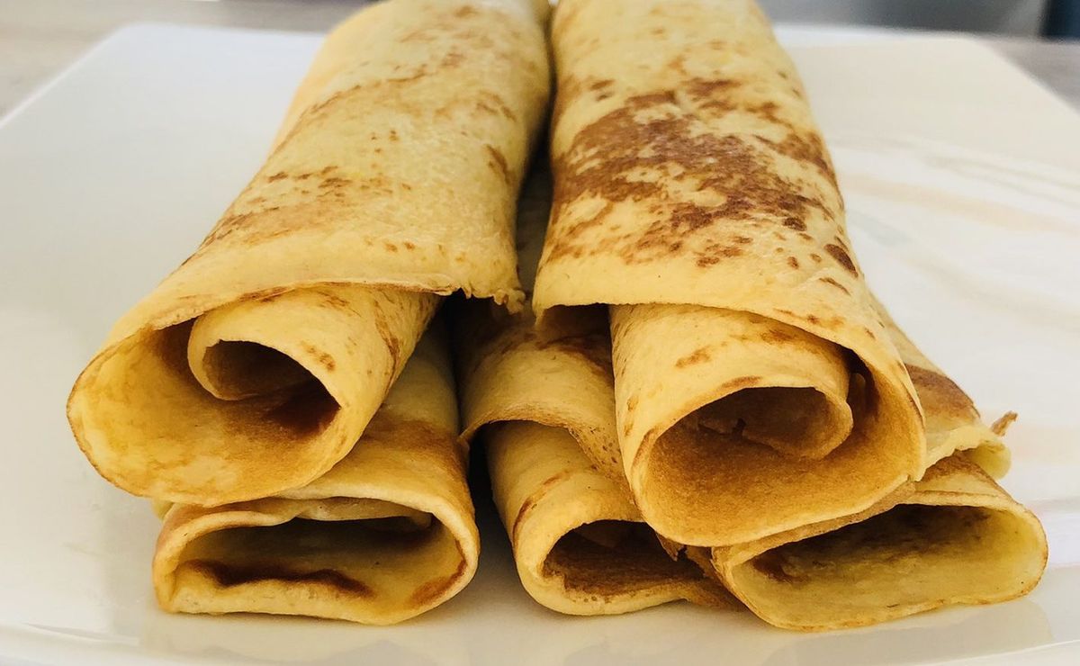 Receta de panqueques con manjar para un desayuno fácil y rápido