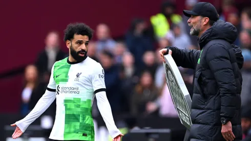 Mohamed Salah tuvo un encontrón tenso con Jürgen Klopp.