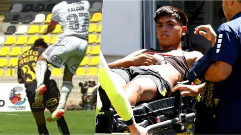 Pereira se llevó la peor parte tras chocar con Falcón.