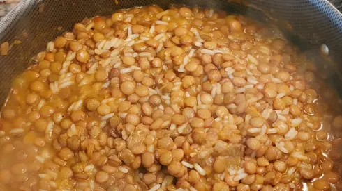 Receta de lentejas paso a paso.