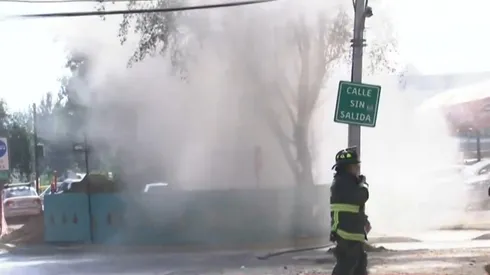 Fuga de gas en Plaza Egaña