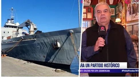 Aldo Schiappacasse viaja junto a Alejandro Lorca en un barco.