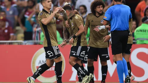 Guillermo Paiva festeja su gol en el Maracaná.