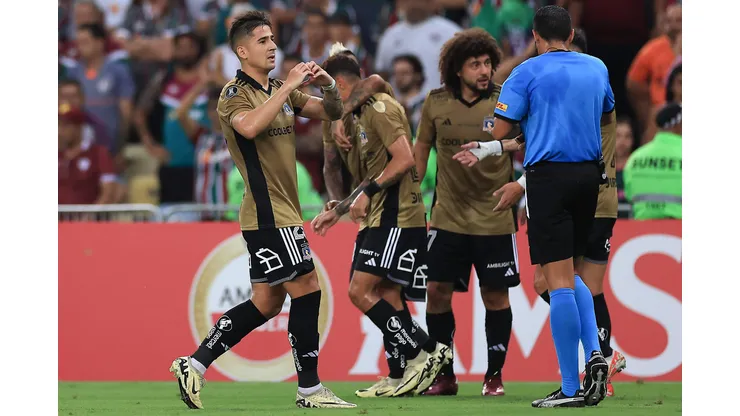 Guillermo Paiva festeja su gol en el Maracaná.