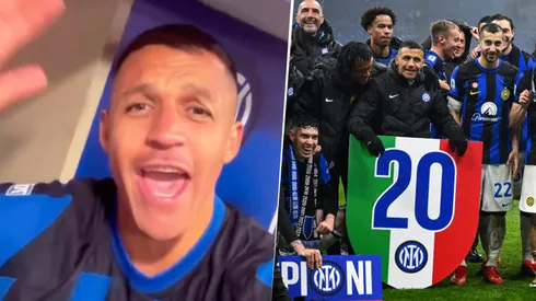 Sánchez celebró con cumbia el nuevo título del Inter