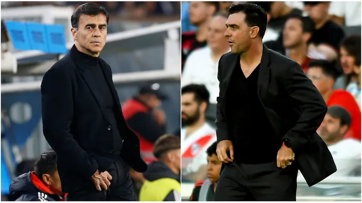 Gustavo Quinteros y Pablo Guede. Unidos por Colo Colo en semifinales en Argentina.