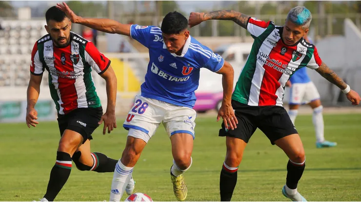 Palestino y la U se enfrentarán este domingo en La Cisterna.
