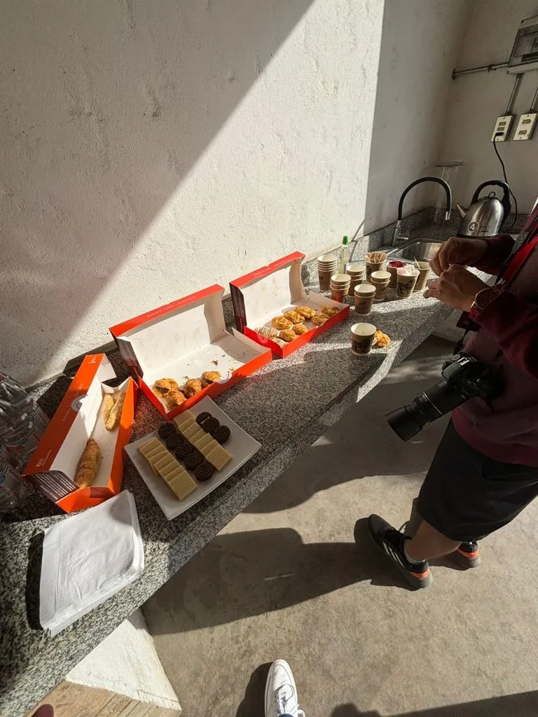 El desayuno que llevó Álvarez al CDA. (Cedida)