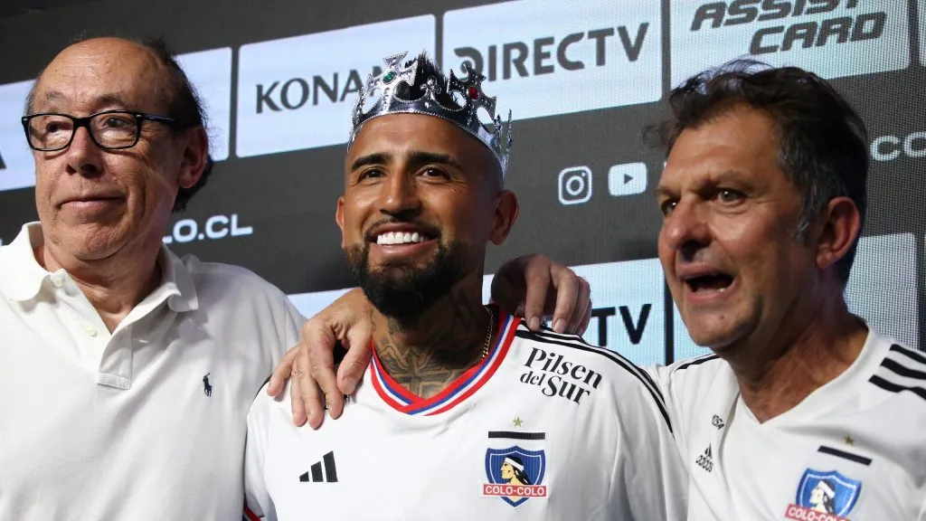Alfredo Stöhwing, Arturo Vidal y Aníbal Mosa