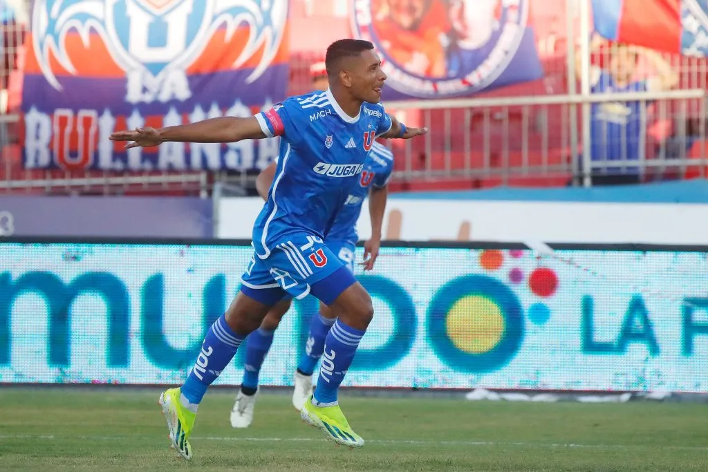 Cristián Palacios es goleador de la U con tres goles. Foto: Jonnathan Oyarzun/Photosport