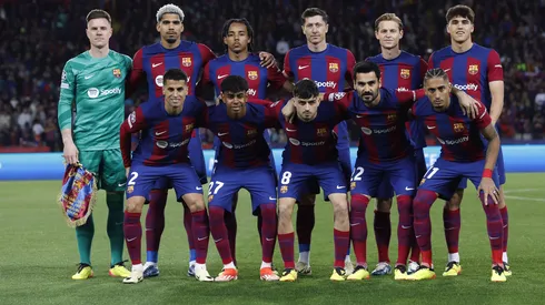 Se rompe el camarín del Barcelona.