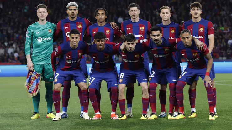 Se rompe el camarín del Barcelona.