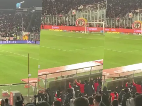 Video: hinchas albos rompen fierro con púas furiosos con Cobreloa