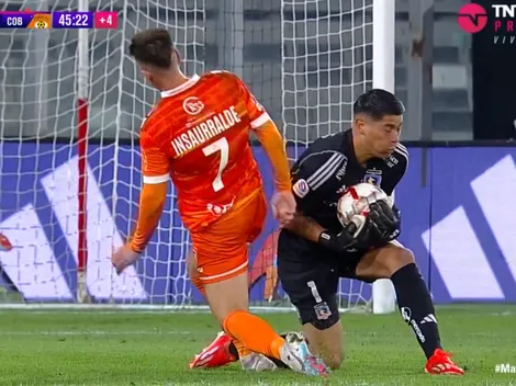 "No lo toca": la reclamada expulsión de Insaurralde ante Colo Colo