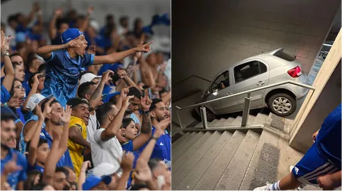 Un hincha de Cruzeiro con poca experiencia en el manejo...