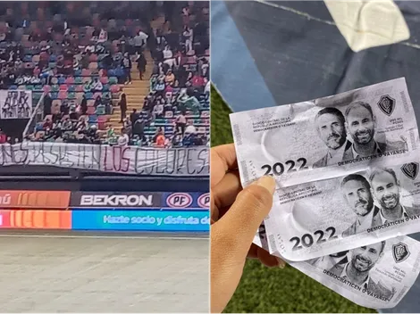 Huevos, lienzos y billetes: la protesta de los hinchas de Audax