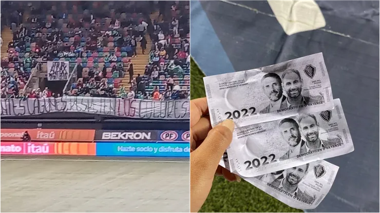 La protesta de Audax Italiano.
