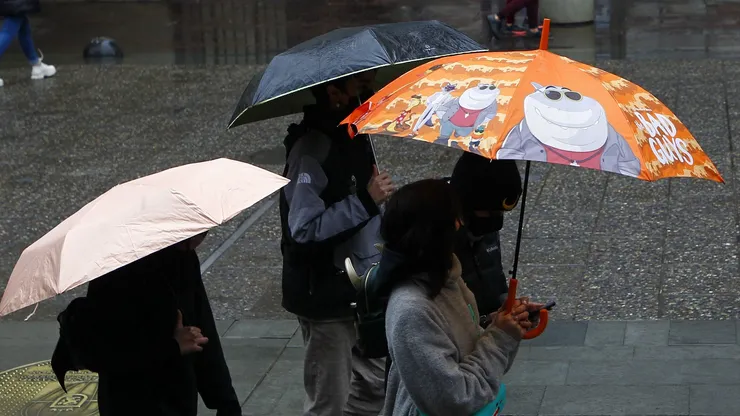 Lluvia en Santiago