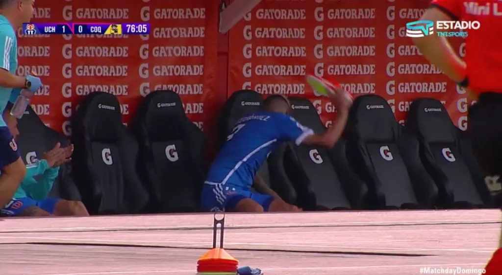 Parte de la reacción de Leandro Fernández. (Captura TNT Sports).