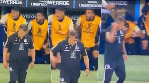 El defensor calculó muy mal la altura de la banca en el Maracaná.