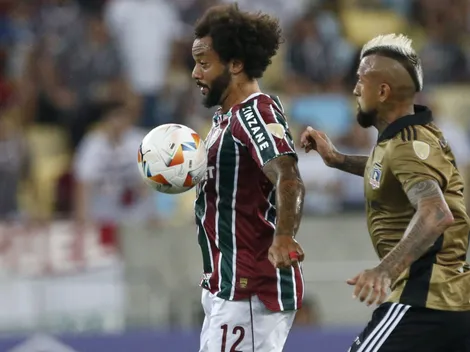Tenso cara a cara de Vidal y Marcelo en el Maracaná