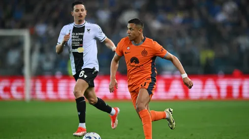 Alexis Sánchez vio acción en la parte final del encuentro con Udinese.